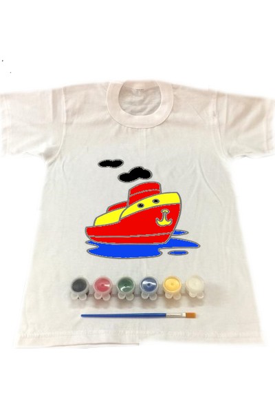 Joy Toys Gemi Desenli Tişört Boyama Seti 10 - 11 Yaş