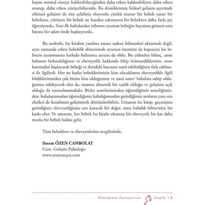 Bebeğimle Oynuyorum - Sinem Özen Canbolat indirimleri