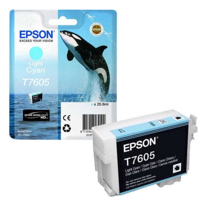 T7605-C13T76054010 Açık Mavi Kartuş