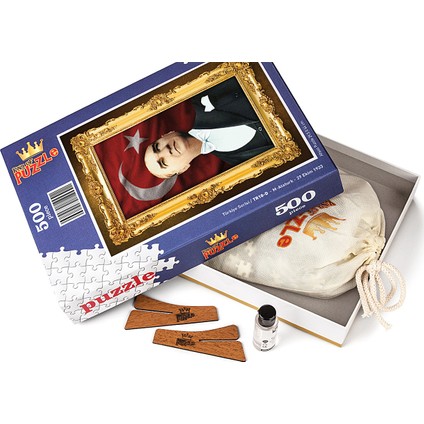 Atatürk - 29 Ekim 1933 Ahşap Puzzle 500 Parça (TR18-D)