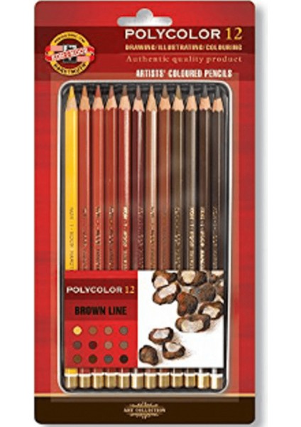Südor Artists Coloured Pencıls Brown 3822-012014Bl