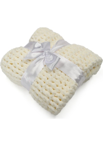 İpliği İle El Örgü Bebek Battaniye