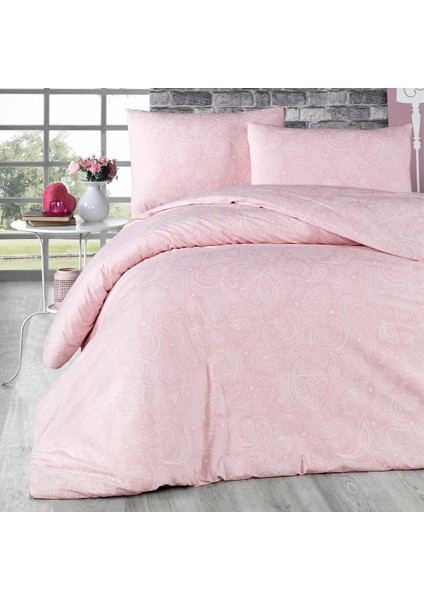 Premium Serena Pudra Çift Kişilik Nevresim Takimi