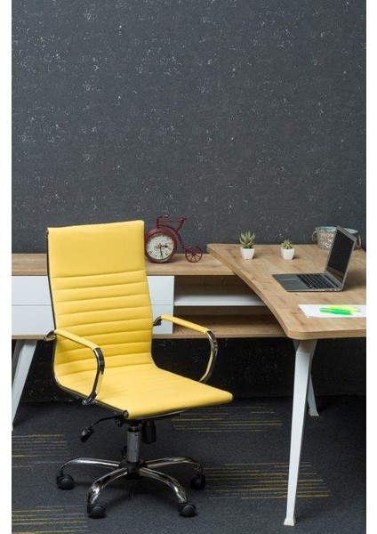 Chrome Yönetici Koltuğu Sarı modelleri