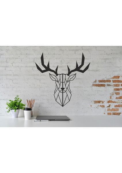 Areksan Çizgisel Geyik Duvar Sticker 50 cm