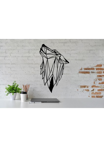 Areksan Uluyan Asil Kurt Duvar Sticker 50 cm