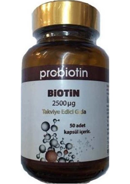 Probiotin Biotin 2500 ug 50 Kapsül