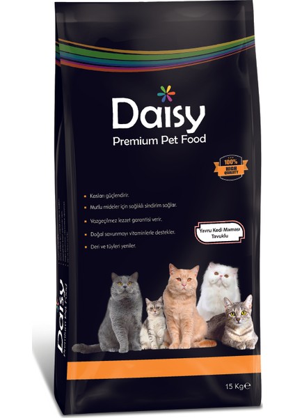 Premium Tavuklu Yavru Kedi Maması 15 kg
