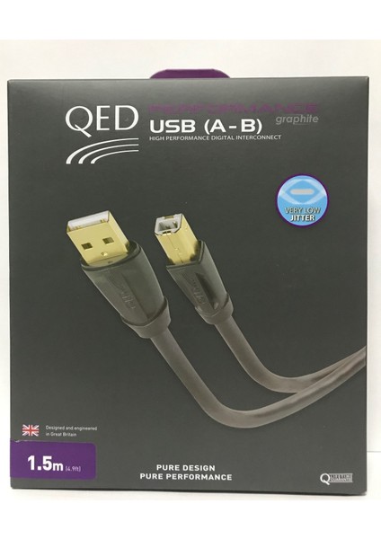 Qe-6901 Performance Usb A-B Graphıte Kablo 1,5 Metre