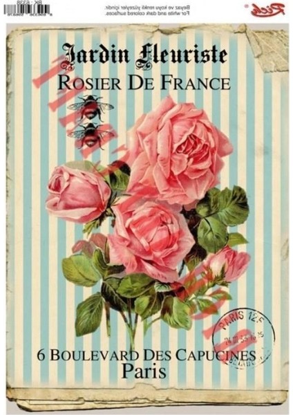 6338 Vintage Kolay Transfer 23x33 cm