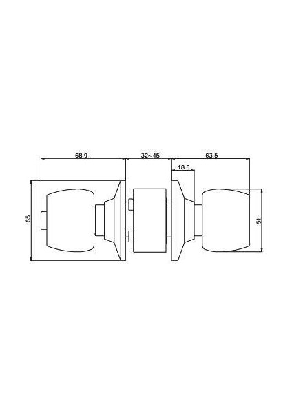 Arco Topuzlu Kilit Saten Anahtarsız Wc&Banyo