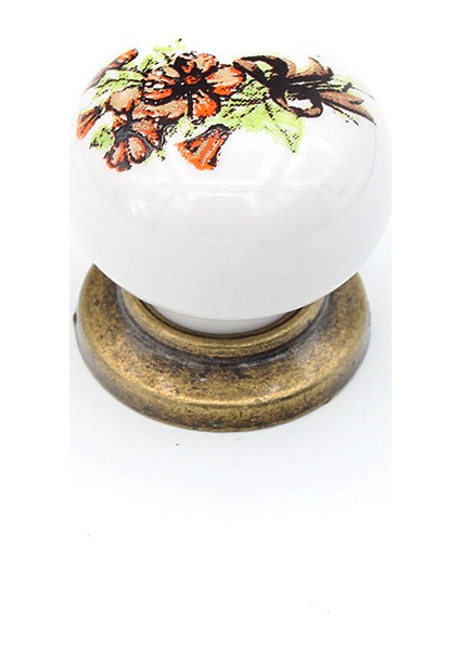 Porselen Yıldız Serig Düğme Kulp