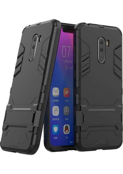 Xiaomi Pocophone F1 Alfa Serisi Armor Standlı Koruma Kılıf