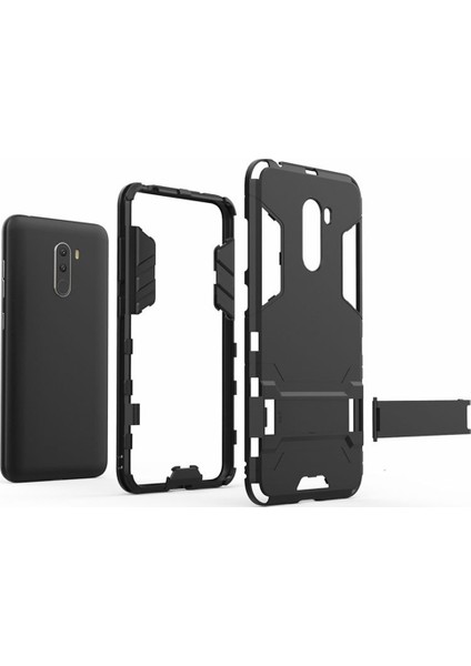 Xiaomi Pocophone F1 Alfa Serisi Armor Standlı Koruma Kılıf