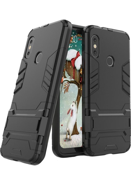 Xiaomi Mi A2 Lite - Redmi 6 Pro Alfa Serisi Armor Standlı Koruma Kılıf