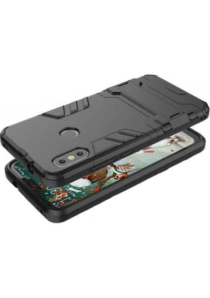Xiaomi Mi A2 Lite - Redmi 6 Pro Alfa Serisi Armor Standlı Koruma Kılıf
