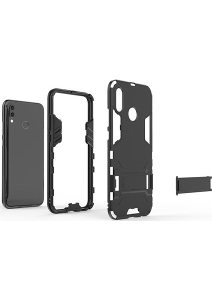 Huawei P20 Lite Alfa Serisi Armor Standlı Koruma Kılıf