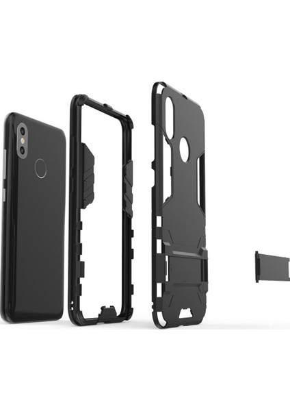 Xiaomi Mi 8 Alfa Serisi Armor Standlı Koruma Kılıf