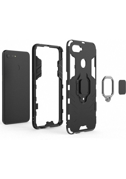 Oppo F9 - F9 Pro Batman Serisi Yüzük Standlı Armor Kılıf indirimleri