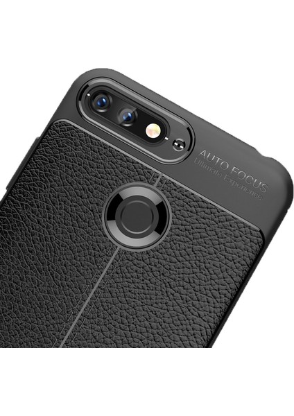 Huawei Y6 2018 Leather Tpu Silikon Kılıf