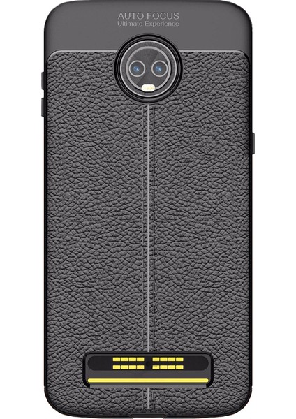 Motorola Moto Z3 Play Leather Tpu Silikon Kılıf