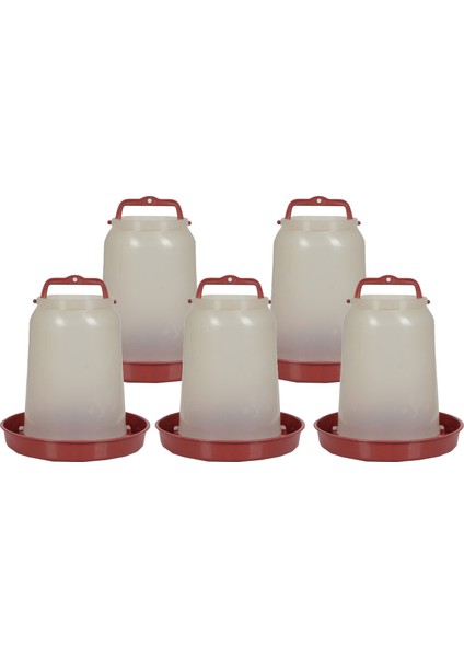 Alttan Dolum Tapalı Tavuk Civciv Suluğu 4 Litre 5 Adet