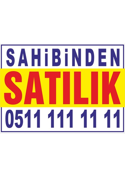 Sahibinden Satılık Branda Branda Afişi