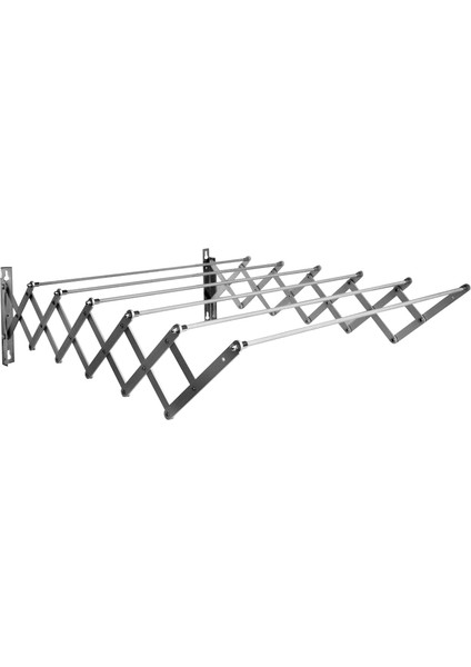 70 CM - 6 Çubuk Akordiyon Paslanmaz Katlanır Çamaşırlık