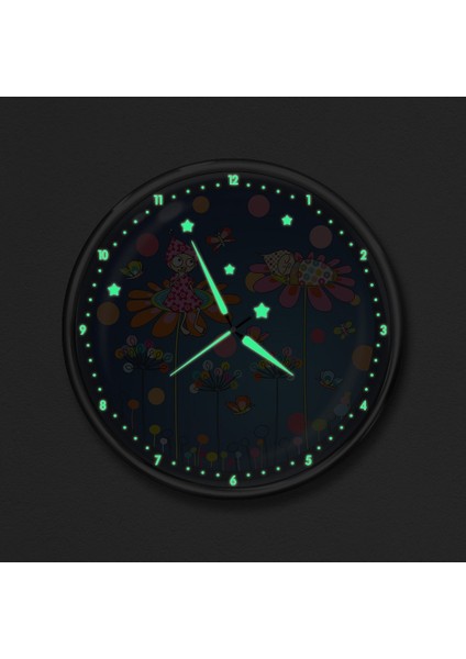 Premium Gece Parlayan Çocuk Odası Duvar Saati fiyatları