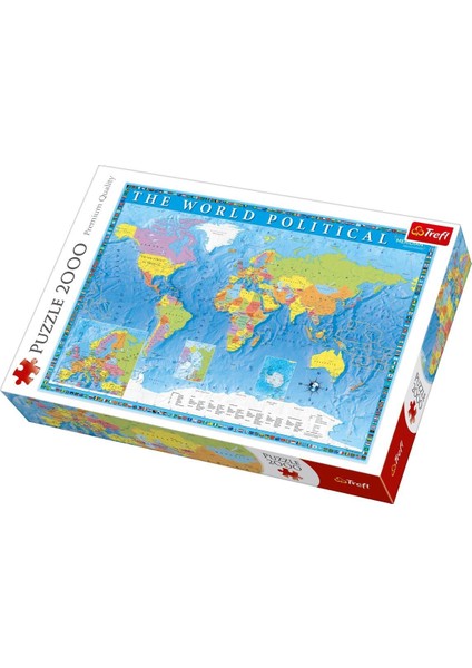 Puzzle Political Map Of The World 2000 Parça Puzzle