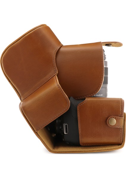 Canon EOS T7, 2000D (18-55mm) Suni Deri Kamera Çantası fiyatları