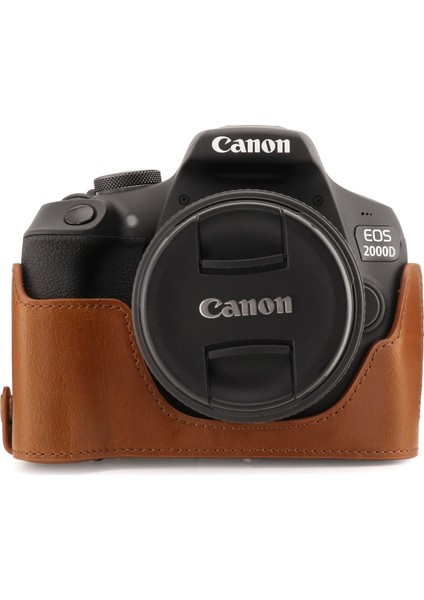 Canon EOS T7, 2000D (18-55mm) Suni Deri Kamera Çantası modelleri