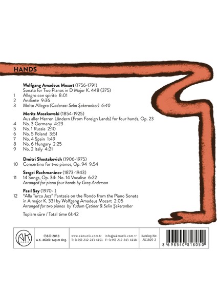 Blanc & Noir (Yudum Çetiner&Selin Şekeranber) - Hands - CD fiyatları