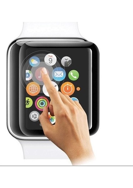 Apple Watch Uyumlu Saat 3D Kavisli Cam Ekran Koruyucu 38 mm