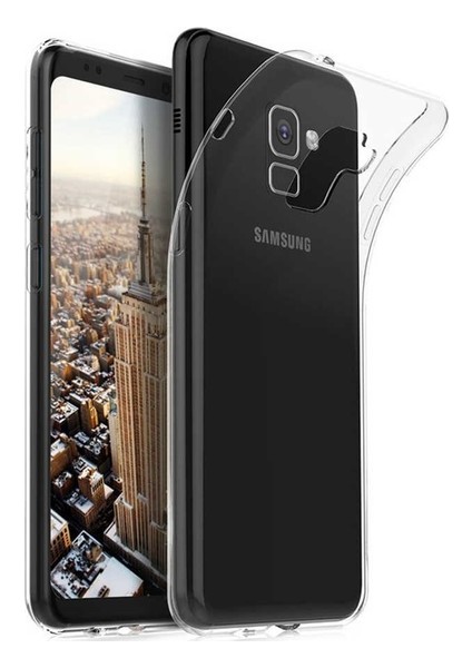 Jopus Samsung Galaxy A8 2018 Silikon Kılıf Şeffaf