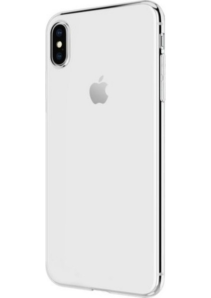 Jopus Apple iPhone XS Max Silikon Kılıf Şeffaf + Nano Cam Ekran Koruyucu