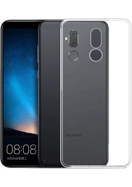 Jopus Huawei Mate 20 Lite Silikon Kılıf Şeffaf + Cam Ekran Koruyucu