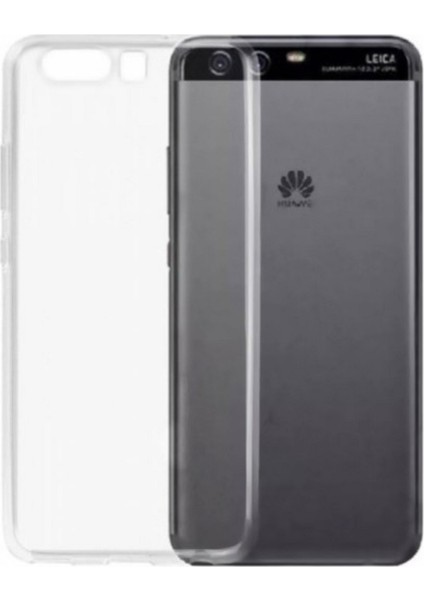 Jopus Huawei P10 Silikon Kılıf Şeffaf + Cam Ekran Koruyucu