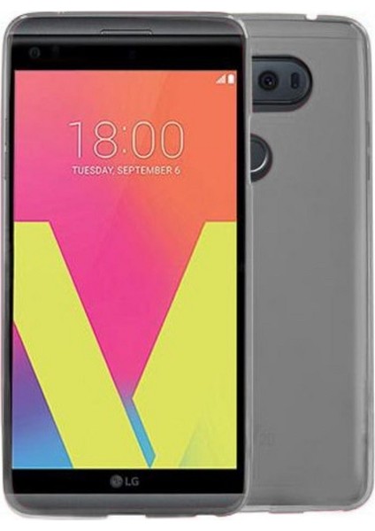 Jopus LG V20 Silikon Kılıf Şeffaf + Nano Cam Ekran Koruyucu