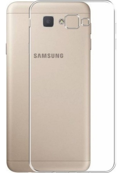 Jopus Samsung Galaxy J7 Prime Silikon Kılıf Şeffaf + Cam Ekran Koruyucu