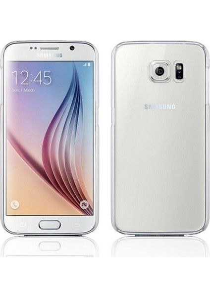 Jopus Samsung Galaxy S6 Silikon Kılıf Şeffaf + Cam Ekran Koruyucu