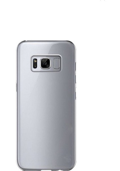 Jopus Samsung Galaxy S8 Silikon Kılıf Şeffaf + Cam Ekran Koruyucu