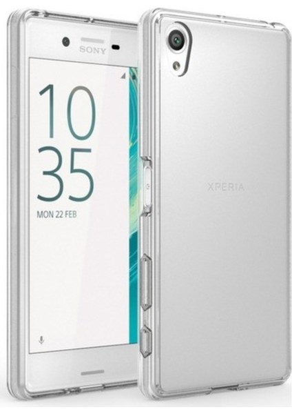 Jopus Sony Xperia X Silikon Kılıf Şeffaf + Cam Ekran Koruyucu