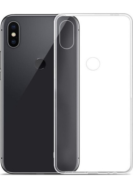 Jopus Xioami Redmi Note 5 Pro Silikon Kılıf Şeffaf + Cam Ekran Koruyucu