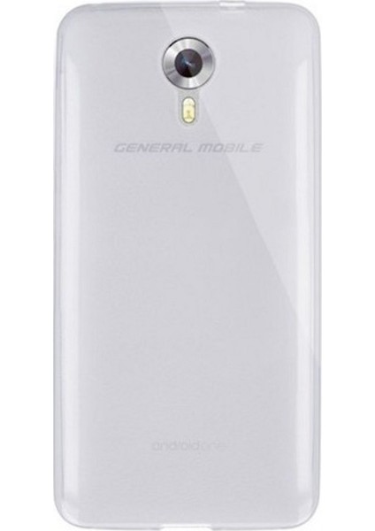 Jopus General Mobile 4G Silikon Kılıf Şeffaf + Nano Cam Ekran Koruyucu