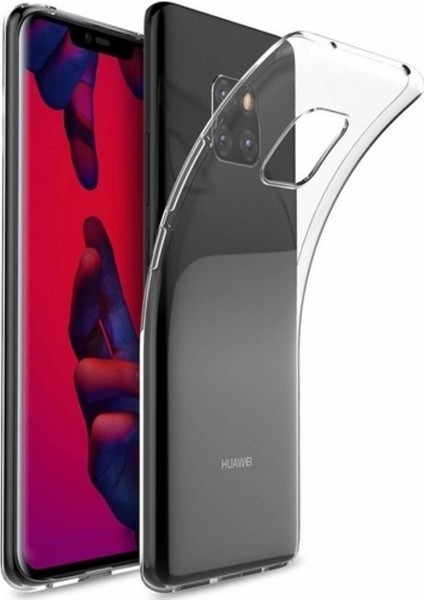 Jopus Huawei Mate 20 Pro Silikon Kılıf Şeffaf + Nano Cam Ekran Koruyucu