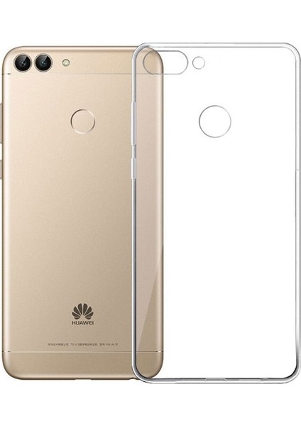 Jopus Huawei P Smart Silikon Kılıf Şeffaf + Nano Cam Ekran Koruyucu