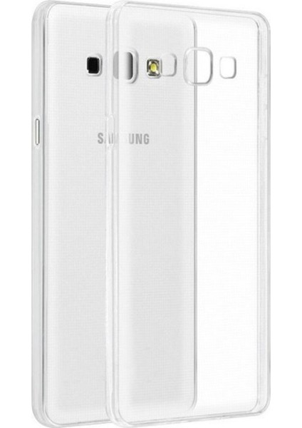 Jopus Samsung Galaxy A3 Silikon Kılıf Şeffaf + Nano Cam Ekran Koruyucu