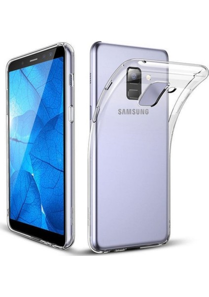 Jopus Samsung Galaxy A6 2018 Silikon Kılıf Şeffaf + Nano Cam Ekran Koruyucu
