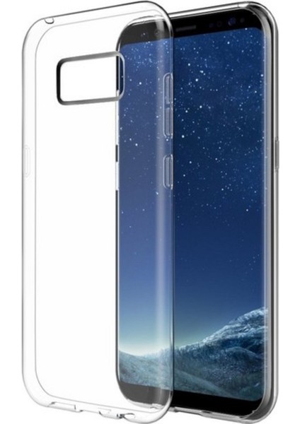 Jopus Samsung Galaxy S8 Plus Silikon Kılıf Şeffaf + Nano Cam Ekran Koruyucu